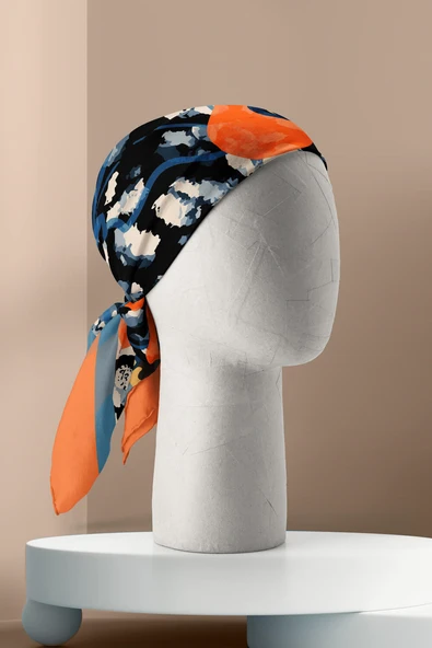 D29 KADIN DESENLİ BANDANA - Resim 3