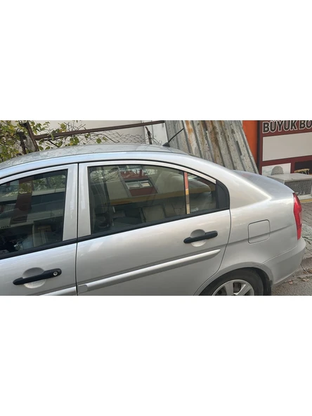 Hyundai Accent Era Kapı Direği Krom Paslanmaz Çelik 2 Parça Cam Direk - Resim 4
