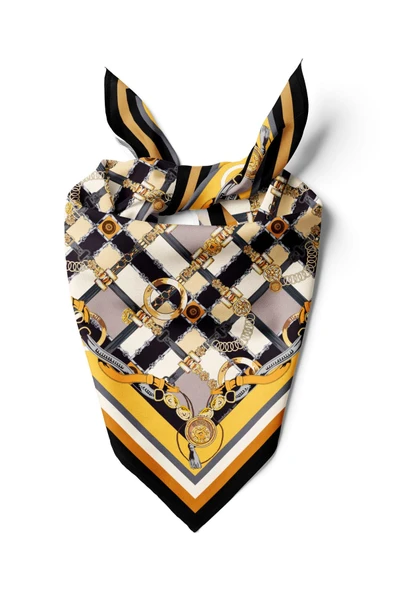 B94 CHAIN BELT DESENLI BANDANA DG12228 ürün görseli 1