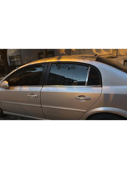 Opel Vectra C kasaya uyumlu Kapı Direği Krom Paslanmaz Çelik 2 Parça Cam Direk ürün görseli 1