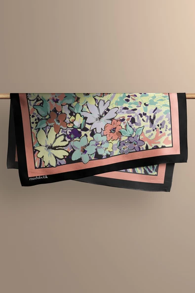 B101 ÇİÇEK DESENLİ BANDANA - Resim 4