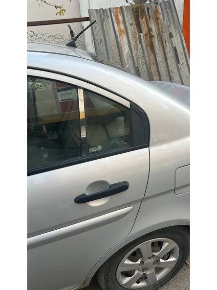 Hyundai Accent Era Kapı Direği Krom Paslanmaz Çelik 2 Parça Cam Direk - Resim 5