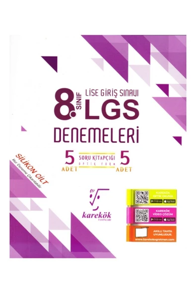 8.Sınıf Lgs 5 Li Denemeleri - Karekök Yayınları ürün görseli 1
