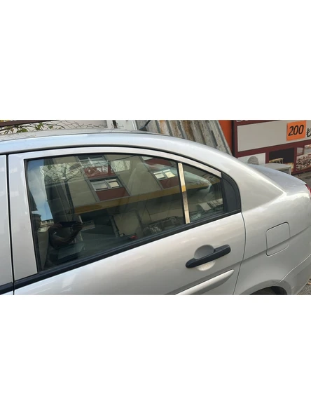 Hyundai Accent Era Kapı Direği Krom Paslanmaz Çelik 2 Parça Cam Direk - Resim 3