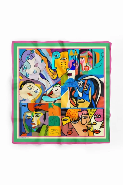 B13 HUMAN ABSTRACKT TASARIMLI BANDANA - Resim 2