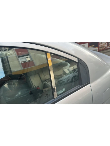 Hyundai Accent Era Kapı Direği Krom Paslanmaz Çelik 2 Parça Cam Direk ürün görseli 1