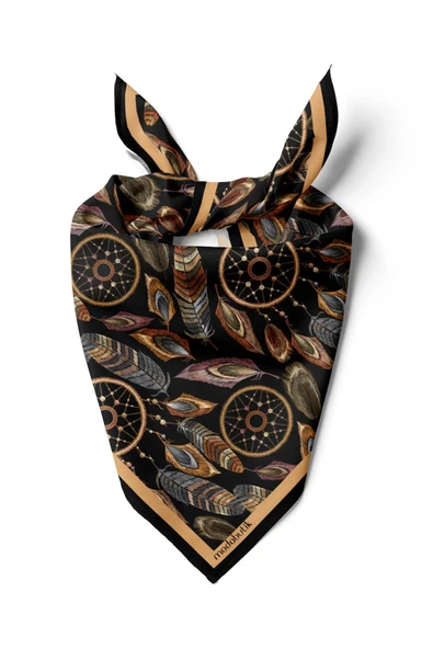 E19 Modabutik Tüy Desenli Bandana ürün görseli 1