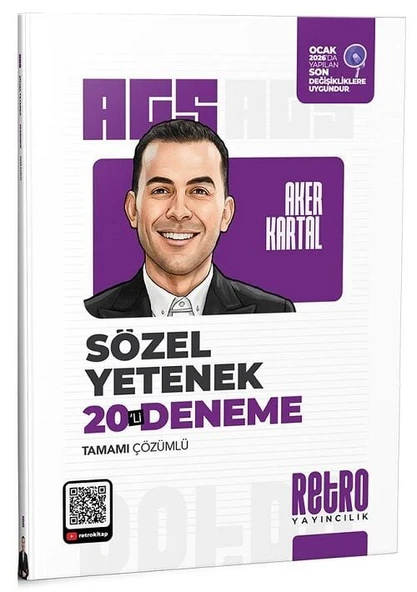 Retro 2026 MEB-AGS Sözel Yetenek 20 Deneme Çözümlü - Aker Kartal Retro Yayıncılık ürün görseli 1