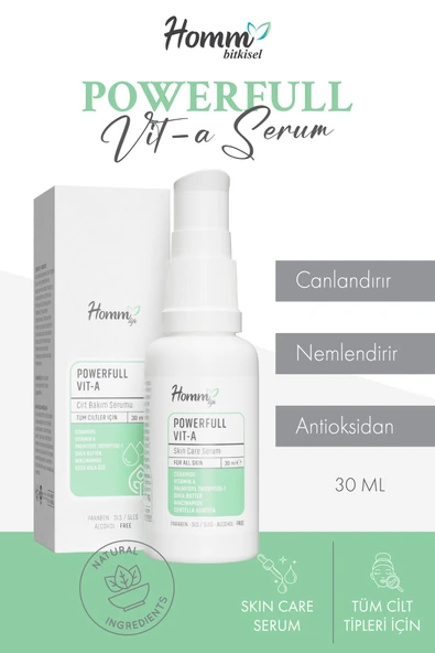 HOMM LIFE POWERFULL VIT -A RETİNOL SERUM 30 ML ürün görseli 1