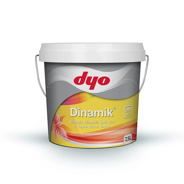 DYO (7194) TOZ DUMAN 7,5LT DİNAMİK İPEKMAT SİLİKONLU SİLİNEBİLİR İÇ CEPHE DUVAR BOYASI ürün görseli 1