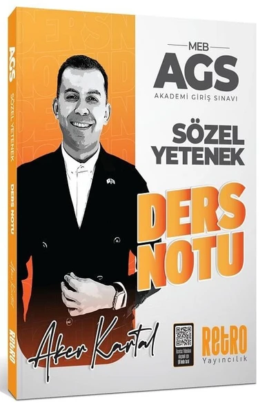 Retro 2026 MEB-AGS Sözel Yetenek Ders Notu - Aker Kartal Retro Yayıncılık ürün görseli 1