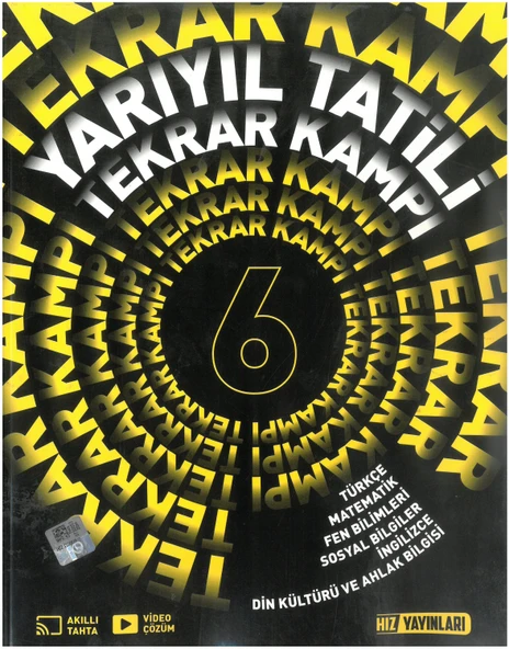 Hız Yayınları 6. Sınıf Yarıyıl Tatili Tekrar Kampı Yeni ürün görseli 1