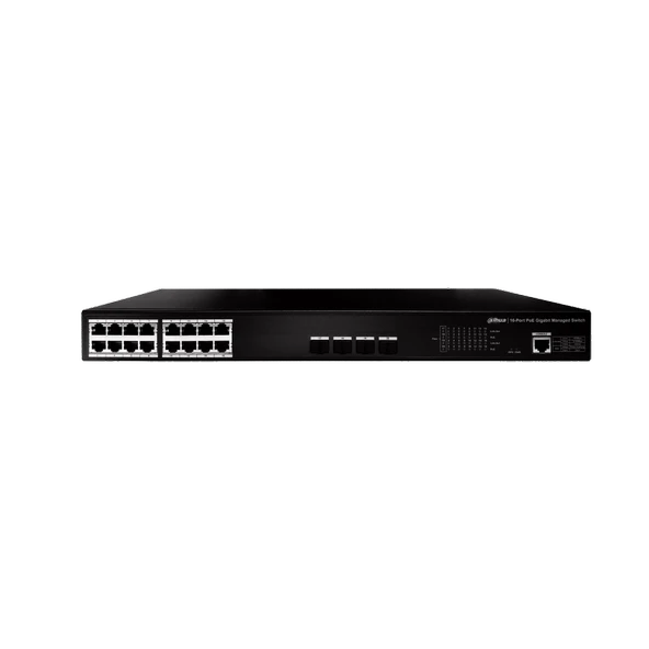 Dahua PFS4420-16GT-250 16-Port PoE Gigabit Yönetilebilir Switch ürün görseli 1