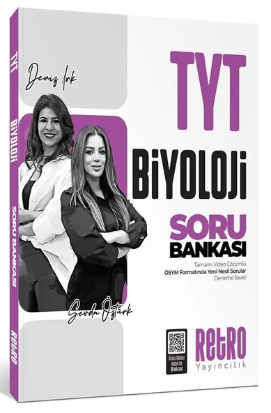 Retro YKS TYT Biyoloji Soru Bankası Çözümlü - Deniz Irk, Sevda Öztürk Retro Yayıncılık ürün görseli 1