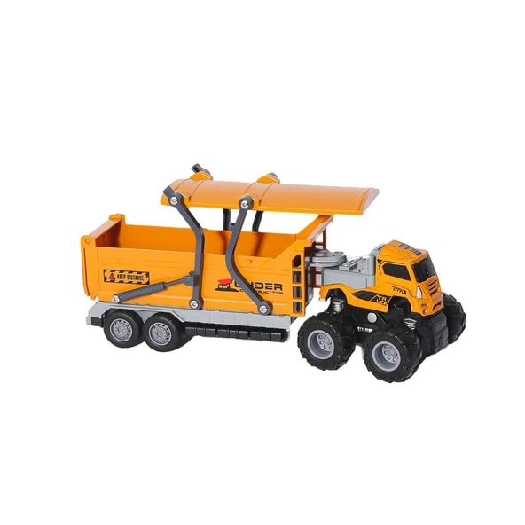 KLX600-377 Sürtmeli Die Cast 4x4 Kapalı Kasa İnşaat Tırı -Vardem ürün görseli 1