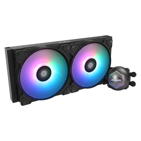 Zalman ALPHA28 Siyah 83CFM 1600RPM 2*14cm ARGB Fan AMD AM5/Intel LGA1700 280mm Sıvı Soğutmalı CPU Fan ürün görseli 1