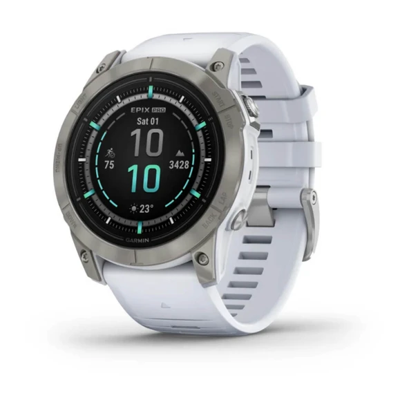 Garmin 010-02804-11 Epix Pro (G2), 51, Saph, Ti, Whitestone, EMEA Akıllı Saat ürün görseli 1