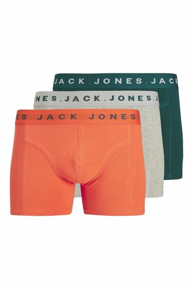 Jack Jones Bennett Solıd 3 Lü Paket Erkek Boxer 12285142 ürün görseli 1