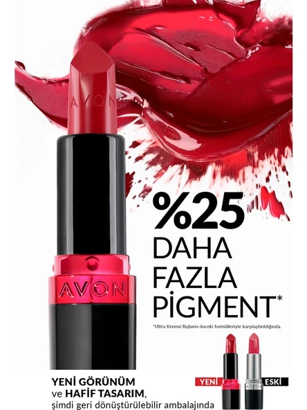 Avon Ultra Kremsi Ruj - Red Supreme ürün görseli 1