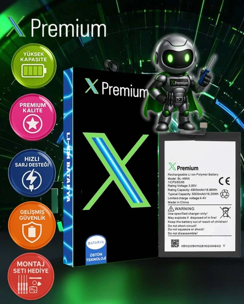 İnfinix Smart 8 Pro Uyumlu Batarya Xpremium Pil Süper Yüksek Kalite 5000 mAh BL-49NX ürün görseli 1