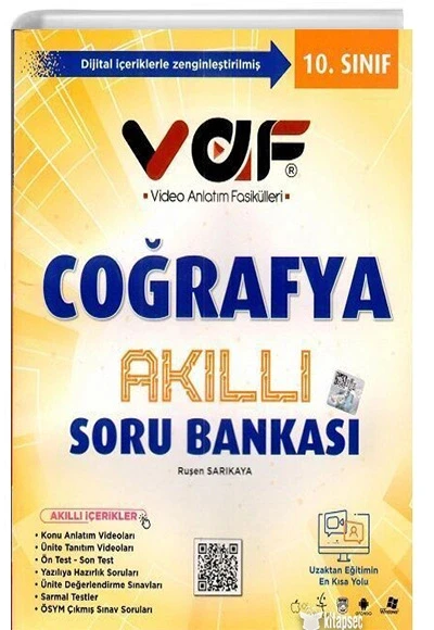 10.Sınıf Vaf Kimya Akıllı Soru Bankası ürün görseli 1