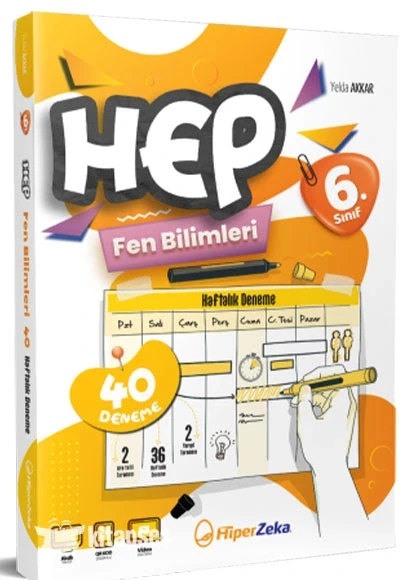 Hiperzeka 6.Sınıf Hep Fen Bilimleri 40 Deneme ürün görseli 1