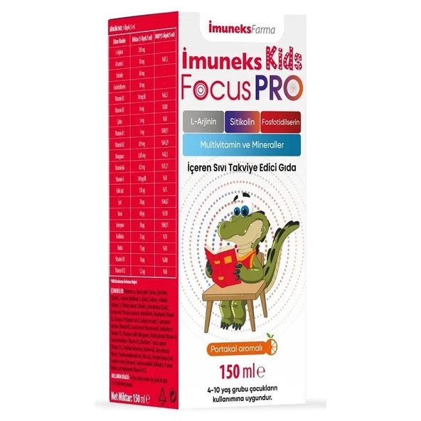 Imuneks KIDS Focus Pro Sıvı 150ml ürün görseli 1
