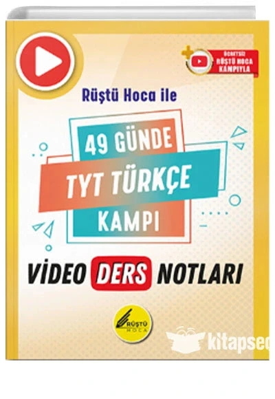 Rüştü Hoca İle 49 Günde Tyt Türkçe Kampı Video Ders Notları ürün görseli 1
