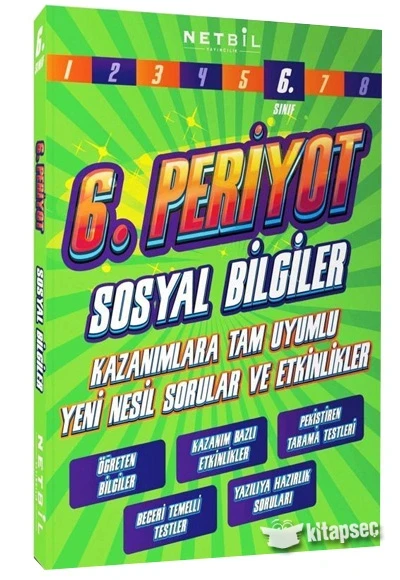 Netbil 6.Sınıf Sosyal Bilgiler Etkinlik Soru Bankası ürün görseli 1