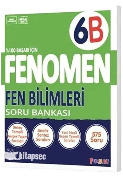 Fenomen 6.Sınıf Fen Bilimleri 6B Soru Bankası ürün görseli 1