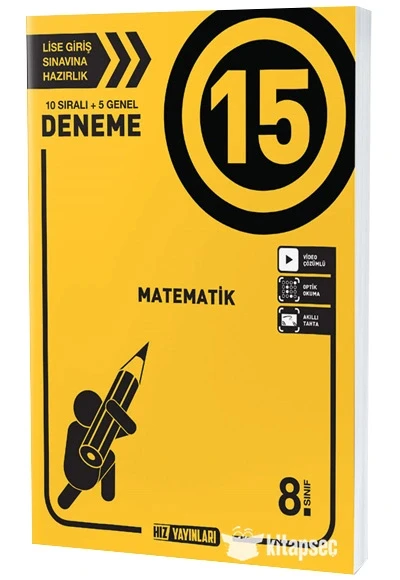 Hız 8.Sınıf Matematik 15 Deneme Hız Yayınları ürün görseli 1