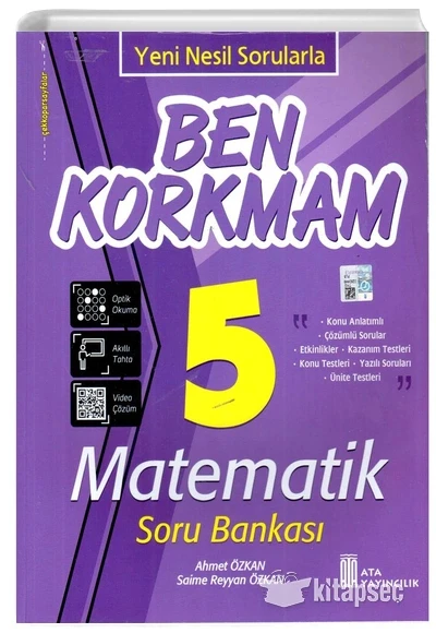 Ata Ben Korkmam 5.Sınıf Matematik Soru Bankası ürün görseli 1