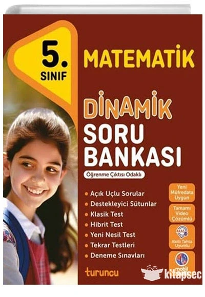 Turuncu 5.Sınıf Matematik Dinamik Soru Bankası ürün görseli 1