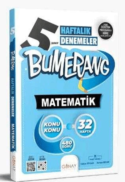 Günay 5.Sınıf Matematik 32 Haftalık Denemeler Bumerang ürün görseli 1