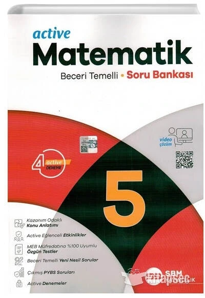 5.Sınıf Active Matematik Soru Bankası Sbm Yayın ürün görseli 1