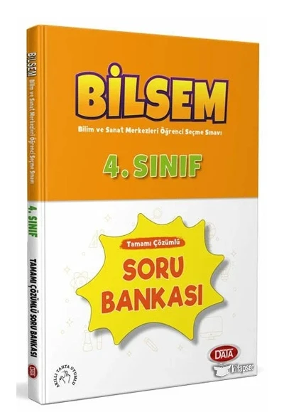Data 4.Sınıf Bilsem Çözümlü Soru Bankası ürün görseli 1