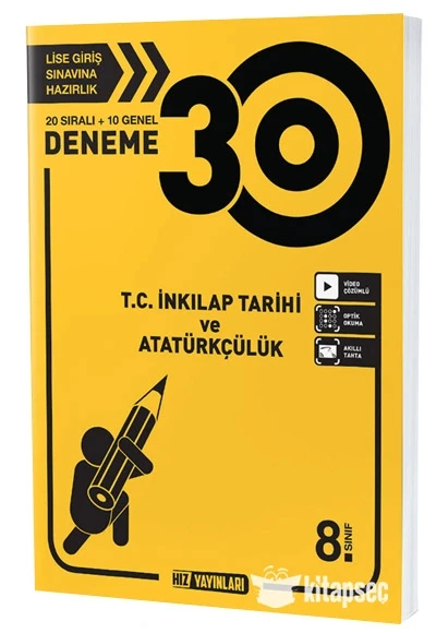 Hız 8.Sınıf İnkilap Tarihi 30 Deneme ürün görseli 1
