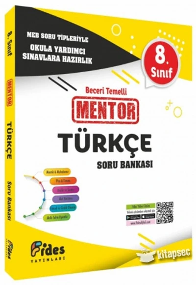 Fides 8.Sınıf Türkçe Soru Bankası Mentor ürün görseli 1