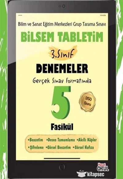 Bilsem Tabletim 3.Sınıf Denemeler 5 Fasikül Hayat Yayın ürün görseli 1