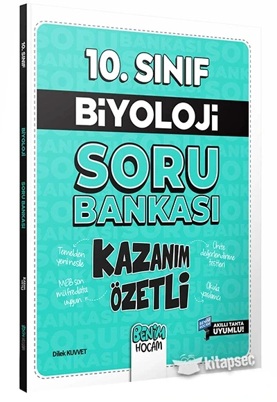 10.Sınıf Biyoloji Soru Bankası Kazanım Özetli Benim Hocam ürün görseli 1