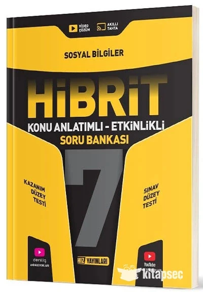 Hız 7.Sınıf Sosyal Bilgiler Konu Anlatımlı Soru Bankası Hibrit ürün görseli 1