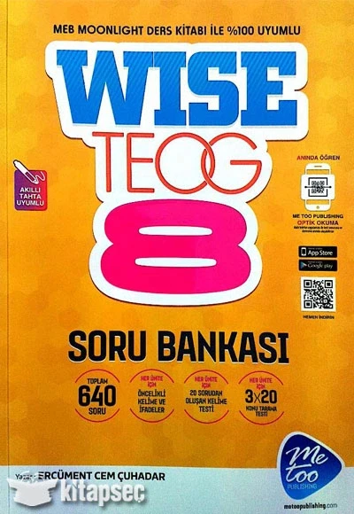 Metoo 8.Sınıf İngilizce Soru Bankası Wıse Teog ürün görseli 1