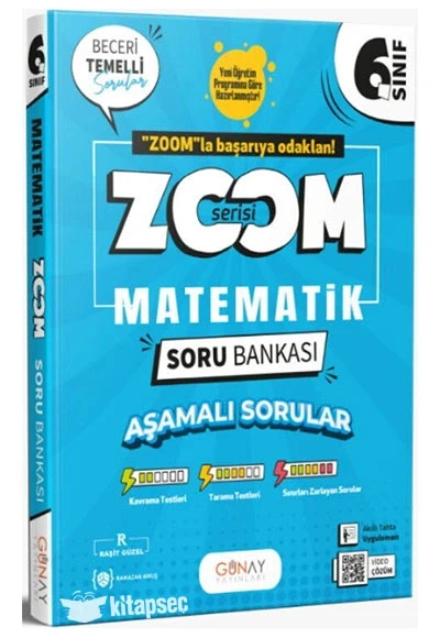 Günay 6.Sınıf Matematik Soru Bankası Zoom Seri ürün görseli 1