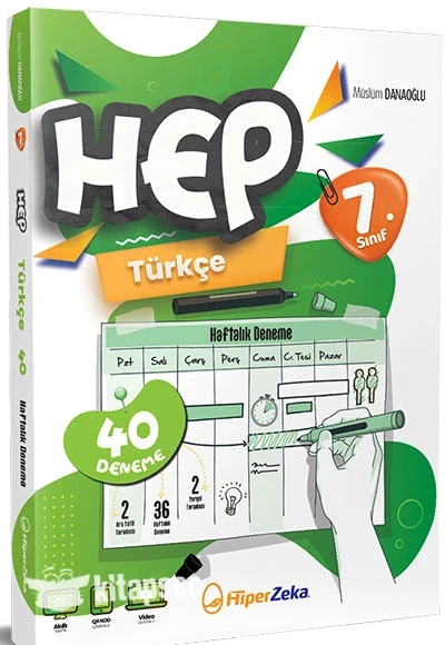 Hiperzeka 7.Sınıf Hep Türkçe 40 Deneme ürün görseli 1