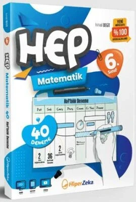 6. Sınıf Hep Matematik 40 Haftalık Denemeler Hiperzeka ürün görseli 1