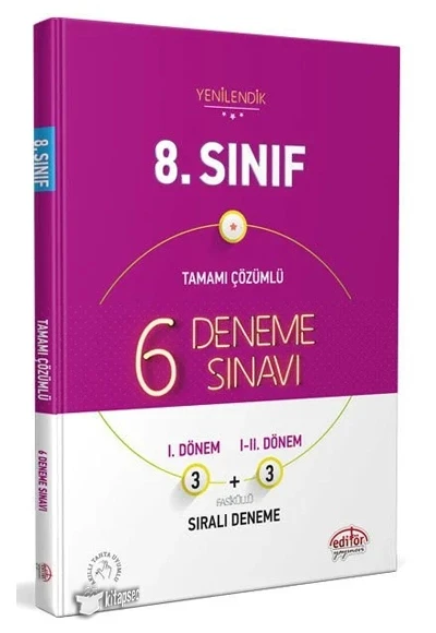 Editör 8.Sınıf 6 Deneme Sınavı ürün görseli 1