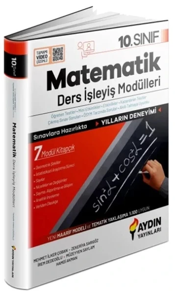 Aydın 10. Sınıf Matematik Ders İşleyiş Modülleri ürün görseli 1