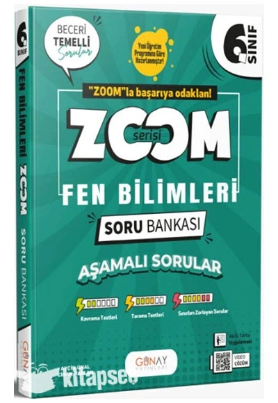 *KAMPANYA*6.SINIF FEN BİLİMLERİ SORU BANKASI ZOOM SERİSİ GÜNAY ürün görseli 1