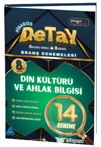 Pisagor Detay 8. Sınıf Din Kültürü 14 Deneme Zeka Küpü ürün görseli 1