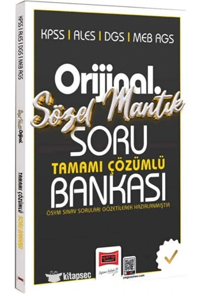 Yargı 2026 Kpss Ales Dgs Ales Meb Ags Sözel Mantık Orijinal Çözümlü Soru Bankası ürün görseli 1